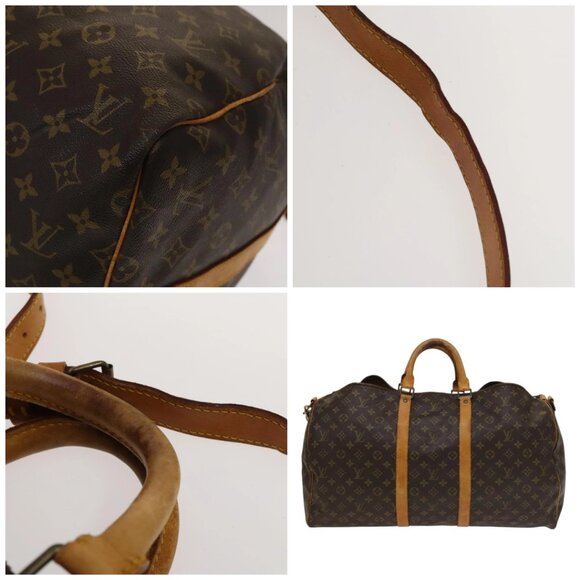 LOUIS VUITTON Monogram Keepall Bandouliere 55 Boston Bag - Picture 10 of 15